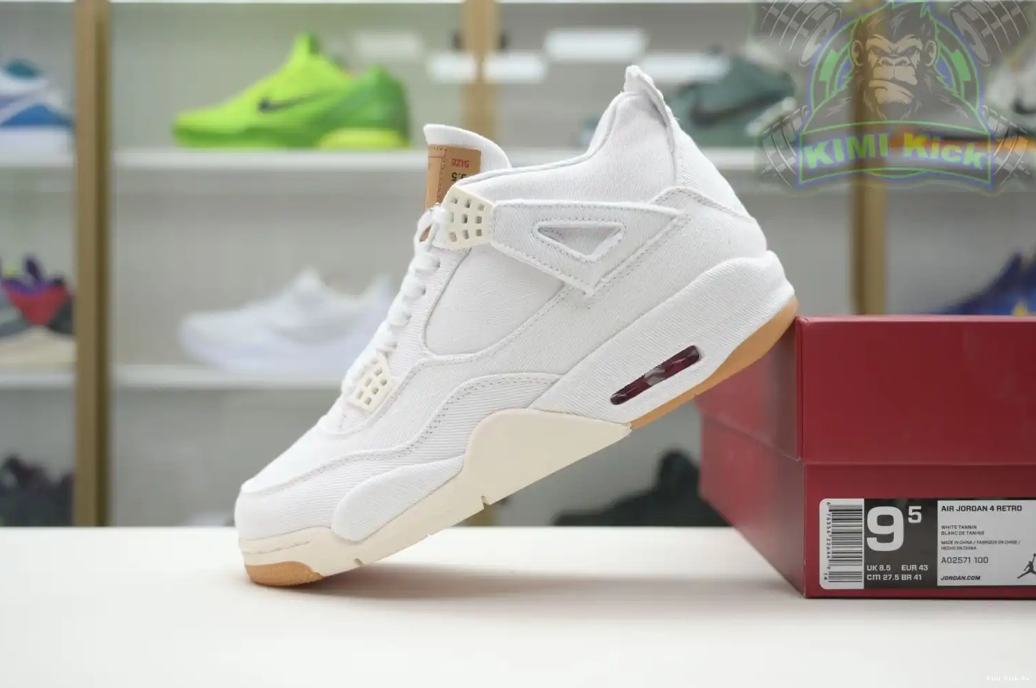 levis (levis Kimikick white Air 4 Jordan Jordan tag) 0813